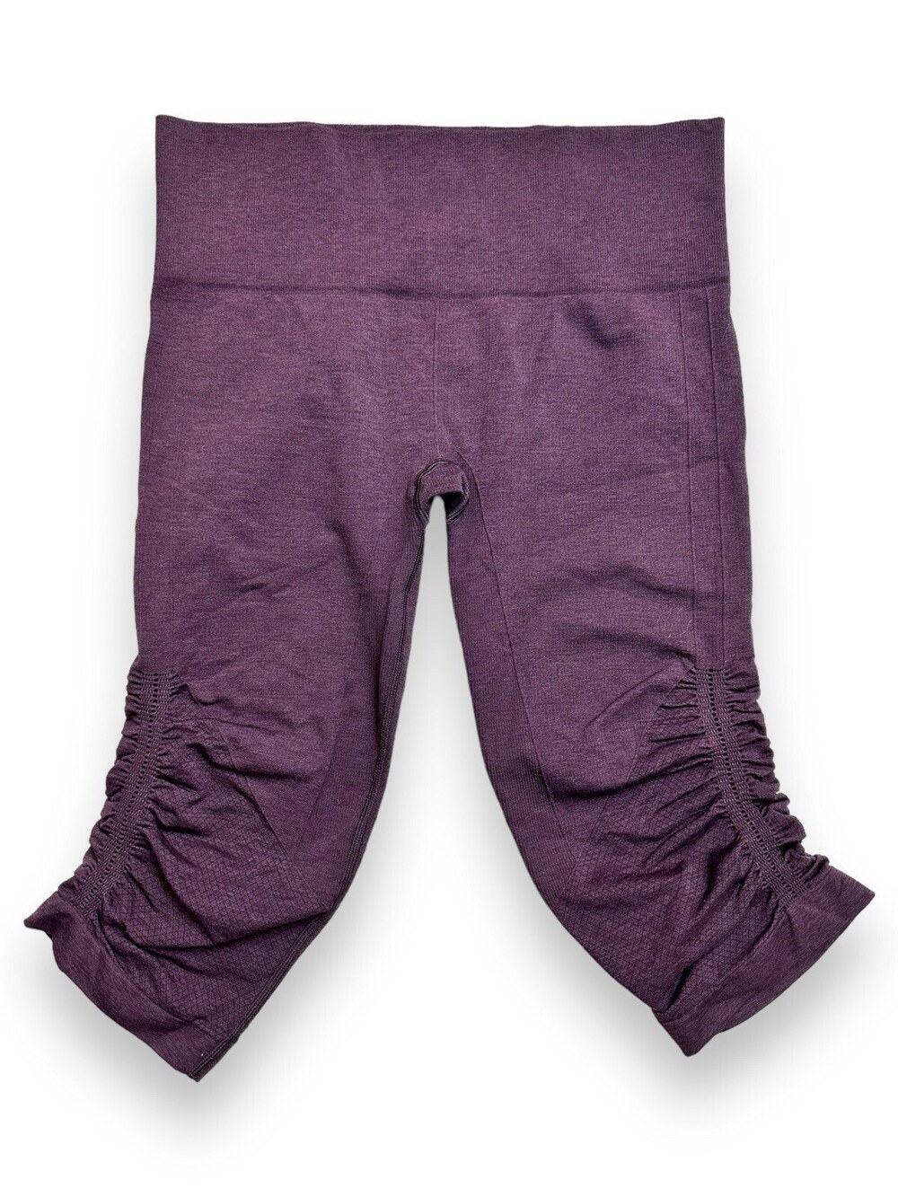 Lululemon In The Flow Crop II Leggings Women's 8 Heathered Black Cherry Purple